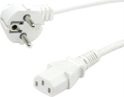 Изображение Kabel zasilajcy Roline Kabel zasilajcy ROLINE GREEN, prosty IEC-eski, biay, 1,8 m