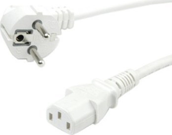 Изображение Kabel zasilajcy Roline Kabel zasilajcy ROLINE GREEN, prosty IEC-eski, biay, 1,8 m