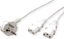 Изображение Roline Y-Power Cable, 2x straight IEC Connector, white, 2 m