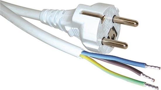 Изображение Kabel zasilajcy Roline ROLINE 30.17.9005 kabel zasilajce Biay 5 m CEE7/7