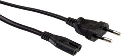 Picture of Value Euro Power Cable, 2-pin, black, 1 m