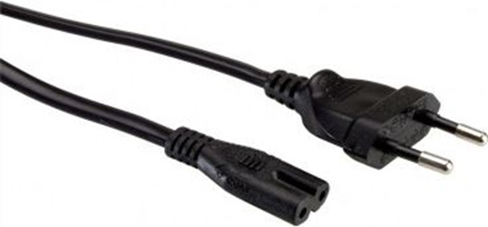 Picture of Value Euro Power Cable, 2-pin, black, 1 m