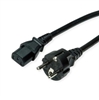 Изображение Value Power Cable, straight IEC Connector, black, 0.6 m
