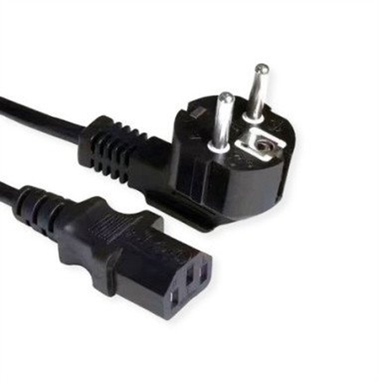 Picture of Value Power Cable, straight IEC Conncector, black, 3 m
