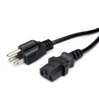 Picture of Value Power Cable, NEMA-5 - IEC C13 Conncector, USA, black, 1.8 m