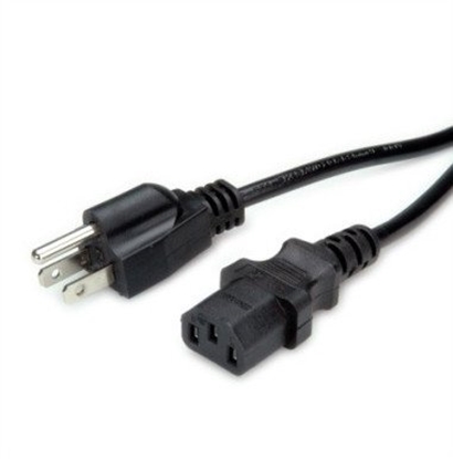 Picture of Value Power Cable, NEMA-5 - IEC C13 Conncector, USA, black, 1.8 m