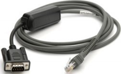 Attēls no Kabel Zebra Zebra CBA-R10-S07ZBR kabel równolegy Czarny 2,13 m DB9 RJ-45