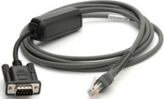 Picture of Kabel Zebra Zebra CBA-R10-S07ZBR kabel równolegy Czarny 2,13 m DB9 RJ-45