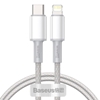 Picture of Kabelis Baseus Density USB-C - Lightning 1m Balts