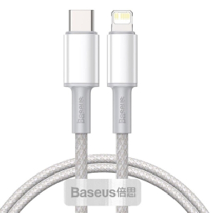 Picture of Kabelis Baseus Density USB-C - Lightning 1m Balts
