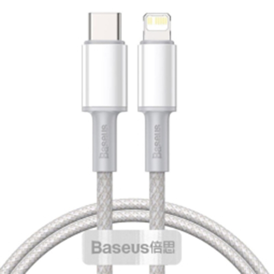 Picture of Kabelis Baseus Density USB-C - Lightning 1m Balts