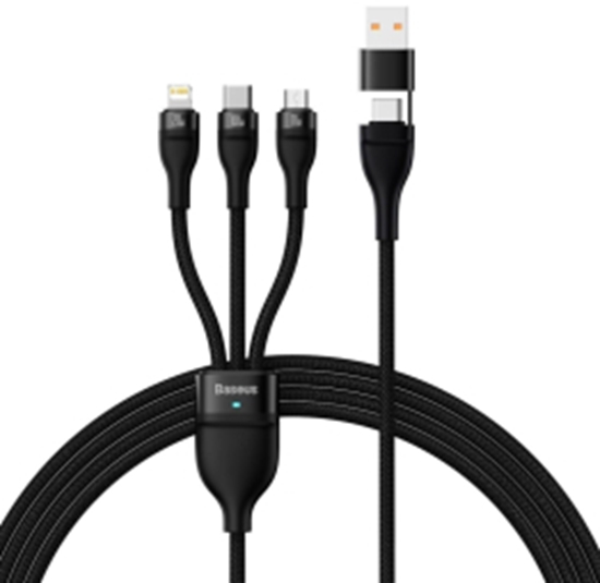 Изображение Kabelis Baseus USB+Type C+Lightning+ micro USB 100 W