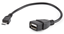 Attēls no Kabelis Gembird OTG USB Female - MicroUSB Male 0.15m Black
