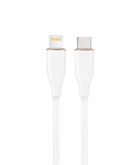 Picture of Kabelis Gembird Premium silicon 8-pin Male - USB Type-C Male 1.5m White