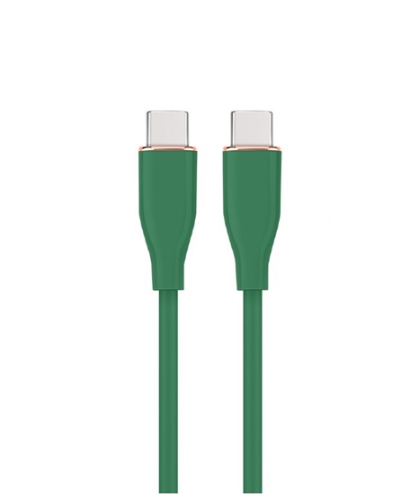 Picture of Kabelis Gembird Premium silicon USB Type-C Male - USB Type-C Male 1.5m Green