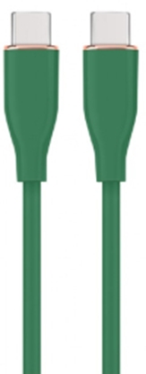 Picture of Kabelis Gembird Premium silicon USB Type-C Male - USB Type-C Male 1.5m Green