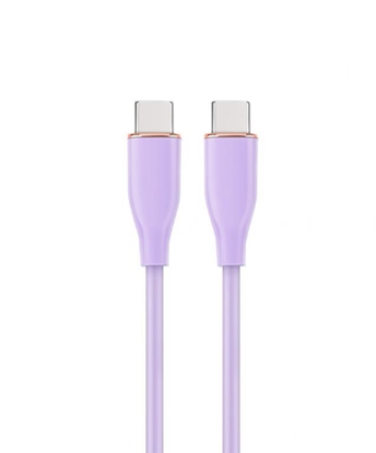 Picture of Kabelis Gembird Premium silicon USB Type-C Male - USB Type-C Male 1.5m Violet