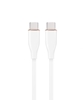 Изображение Kabelis Gembird Premium silicon USB Type-C Male - USB Type-C Male 1.5m White