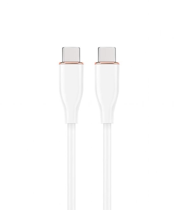Picture of Kabelis Gembird Premium silicon USB Type-C Male - USB Type-C Male 1.5m White
