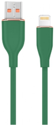 Picture of Kabelis Gembird Premium silicon USB-A Male - 8-pin Male 1.5m Green