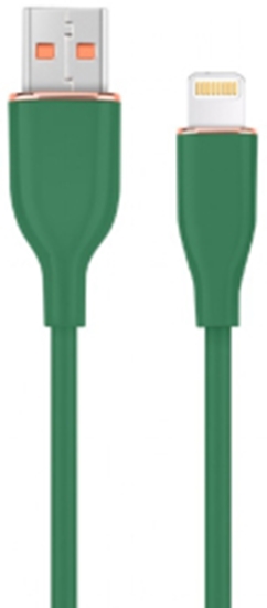 Picture of Kabelis Gembird Premium silicon USB-A Male - 8-pin Male 1.5m Green