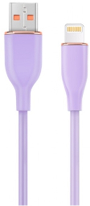 Picture of Kabelis Gembird Premium silicon USB-A Male - 8-pin Male 1.5m Violet