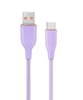 Picture of Kabelis Gembird Premium silicon USB-A Male - USB Type-C Male 1.5m Violet