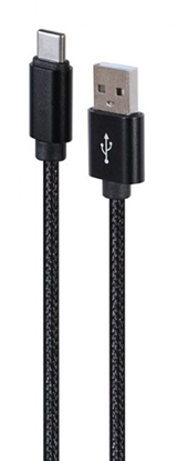 Изображение Kabelis Gembird USB-A Male - USB Type-C Male 1.8m Black