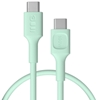 Picture of Kabelis Green Cell PowerFlex Fast Charging USB Type-C Male - USB Type-C Male 100W Mint Green 0.3m