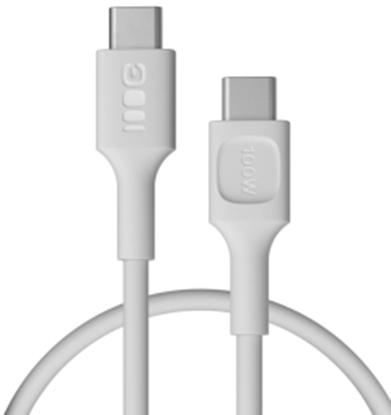 Picture of Kabelis Green Cell PowerFlex Fast Charging USB Type-C Male - USB Type-C Male 100W White 2m