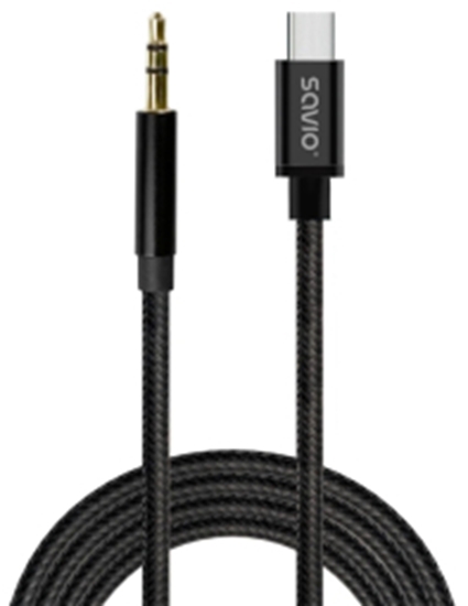 Picture of Kabelis SAVIO USB-C – MiniJack 3.5 mm 2m