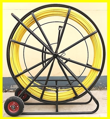 Attēls no Kabeļu vilkšanas ierīce - Buksieris uz statīva ar riteņiem | Stikla šķiedra (FRP) 9.0 mm | 100 m