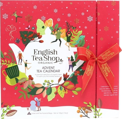 Picture of Kalendarz adwentowy English Tea Shop ze wstk Red Book 25 piramidek