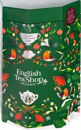 Picture of Kalendarz adwentowy English Tea Shop Zestaw herbatek Chrismas Tree 25 piramidek BIO 50g