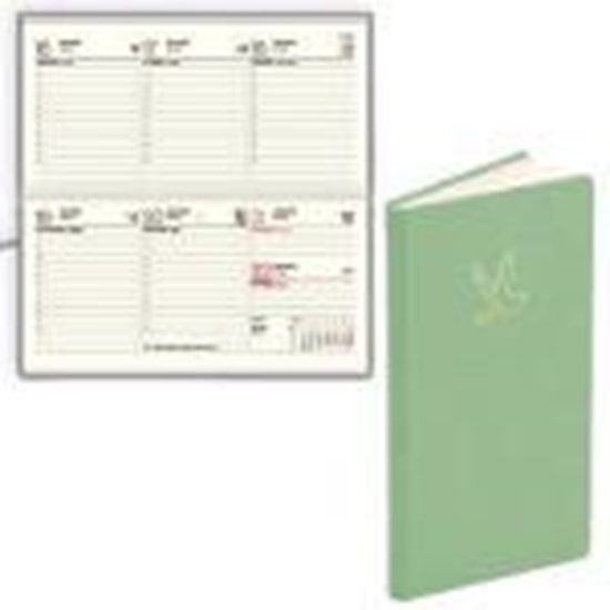 Picture of Kalendārs kabatas Lady Soft mākslīgā āda salvijas zaļš 2025