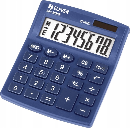 Picture of Kalkulator Eleven ELEVEN kalkulator biurowy SDC805NRNVE granatowy odcie perowy