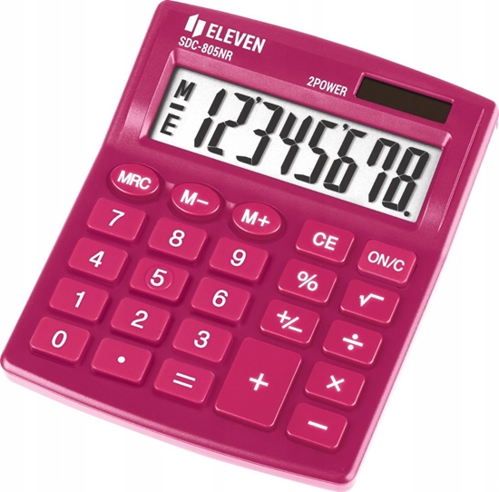 Picture of Kalkulator Eleven Eleven Kalkulator SDC805NRPKEE 8-cyfrowy wywietlacz róowy