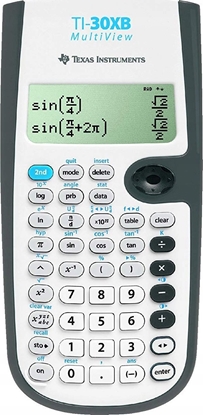 Изображение Kalkulator Texas Instruments Texas Instruments TI-30XB MultiView, Pocket, Scientific, 16 digits, 4 lines, Battery/Solar, Grey, White