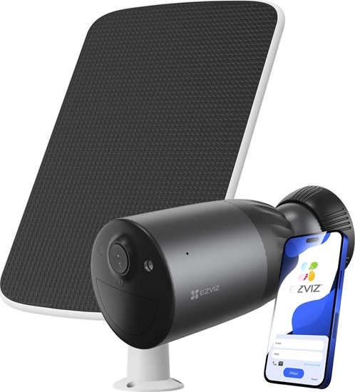 Изображение Kamera IP Ezviz Kamera z wasnym zasilaniem i panelem sonecznym Wi-Fi 8 Mpx EZVIZ eLife BC1C 4K Pro