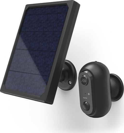 Picture of Kamera IP Hama Kamera zewntrzna WiFi akumulatorowa z panelem sonecznym, czujnikiem ruchu i noktowizorem 1080p