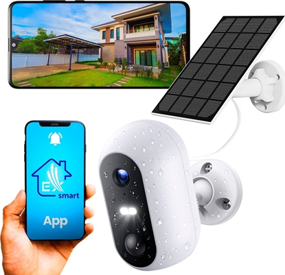 Attēls no Kamera IP ExtraLink EXTRALINK SMART LIFE SolarEye 2MP OUTDOOR WIRELESS BATTERY SECURITY CAMERA + SOLAR PANEL SET - ESC-X1S