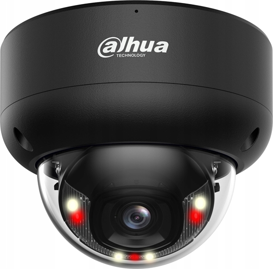 Изображение KAMERA WANDALOODPORNA IP IPC-HDBW3849E-AS-IL-0280B-BLACK WizSense Smart Dual Light - 8 Mpx 4K UHD 2.8 mm DAHUA