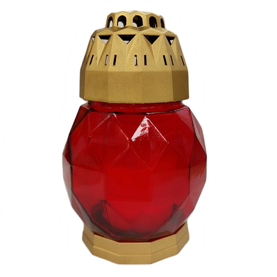 Picture of Kapu svece Diamond 24h Red/Gold