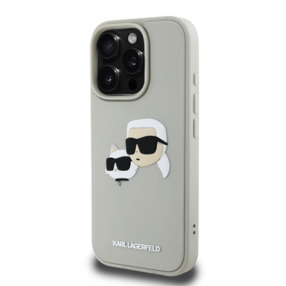 Attēls no Karl Lagerfeld 3D Rubber Double Heads Case for Apple iPhone 16 Pro Max