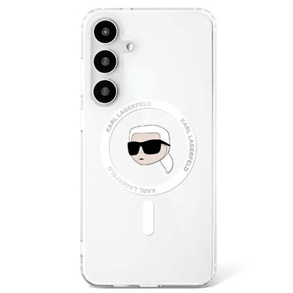 Attēls no Karl Lagerfeld Button Karl Head Printed Logo MagSafe Case for Samsung Galaxy S25
