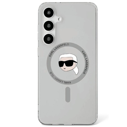 Attēls no Karl Lagerfeld Button Karl Head Printed Logo MagSafe Case for Samsung Galaxy S25