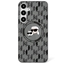 Изображение Karl Lagerfeld Button Karl&Choupette Heads On KL Pattern MagSafe Case for Samsung Galaxy S25
