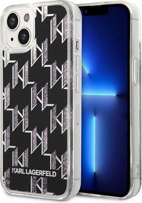 Attēls no Karl Lagerfeld Etui Karl Lagerfeld do iPhone 14 Plus 6,7" hardcase czarny/black Liquid Glitter Monogram