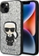 Изображение Karl Lagerfeld Etui Karl Lagerfeld do iPhone 14 Plus 6,7" hardcase srebrny/silver Glitter Flakes Ikonik