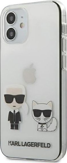 Picture of Karl Lagerfeld Apple iPhone 12 mini 5.4'' PC/TPU Karl &Choupette Cover Transparent